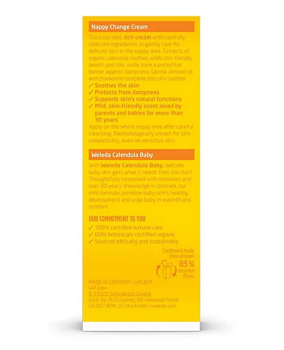 Buy WELEDA Baby Calendula Diaper Cream 75ML online on sale