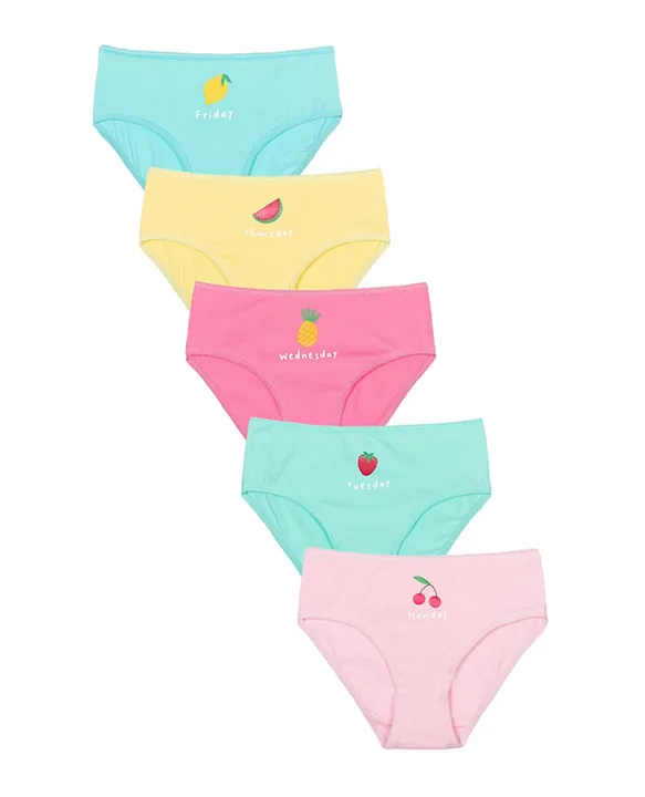 Buy Minoti 5 Pack Weekday Knickers Multicolor for Girls (10