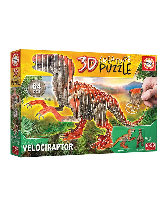 Velociraptor 3D Creature Puzzle - Educa Borras