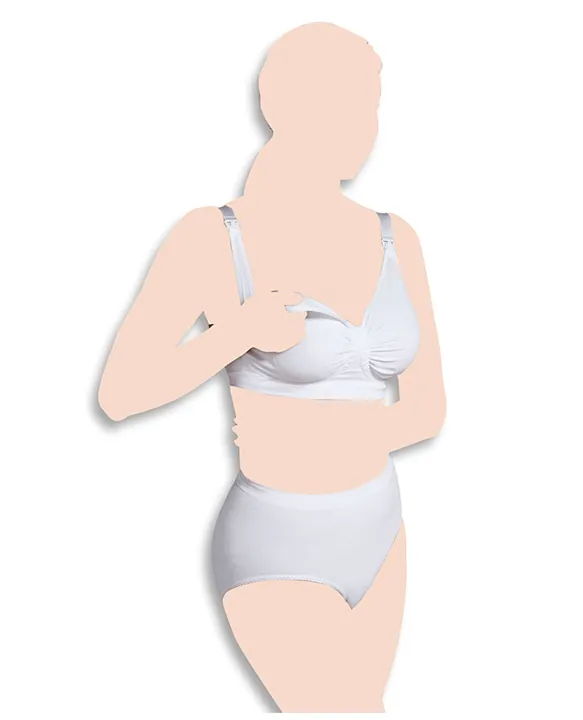 Carriwell Maternity And Nursing Bra With Carri-Gel Support White
