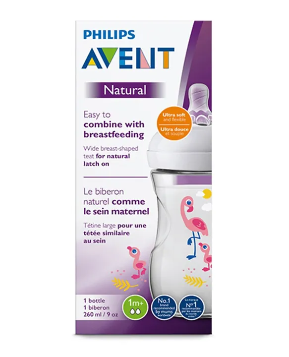 Philips Avent Biberon Natural 260ml + Biberon Natural 260ml 1m+