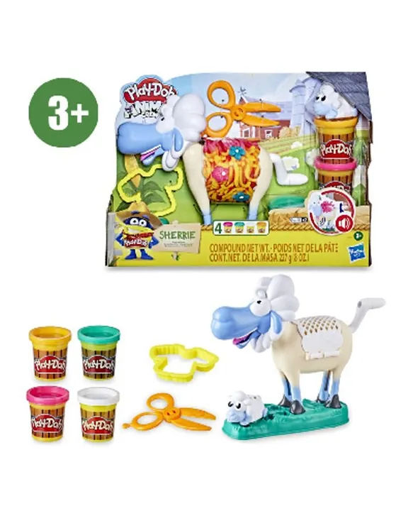 PlayDoh Animal Crew Sherrie Shearin Sheep Toy with Funny Sounds and 4  NonToxic PlayDoh Colors Online KSA, Buy Art & Creativity Toys for  (3-9Years) at  - e1e7bae72eb53