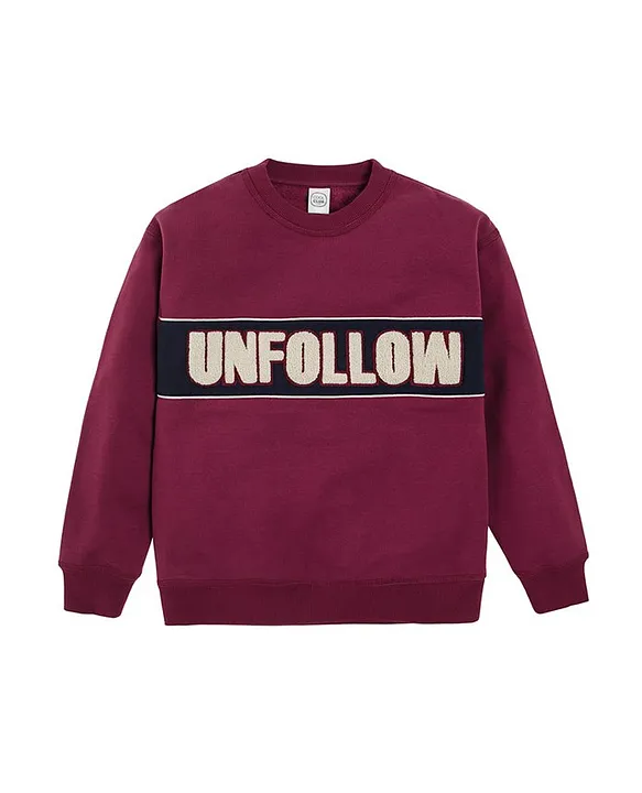 Pink unfollow sweatshirt sale