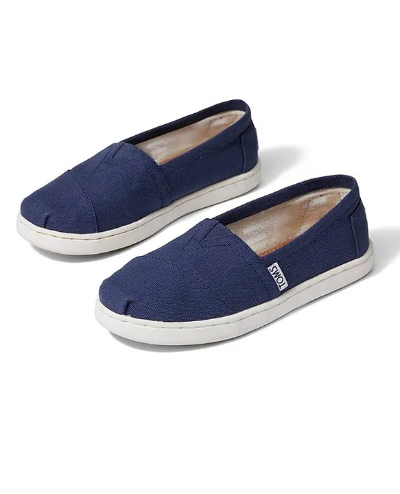 Toms shoes navy on sale blue