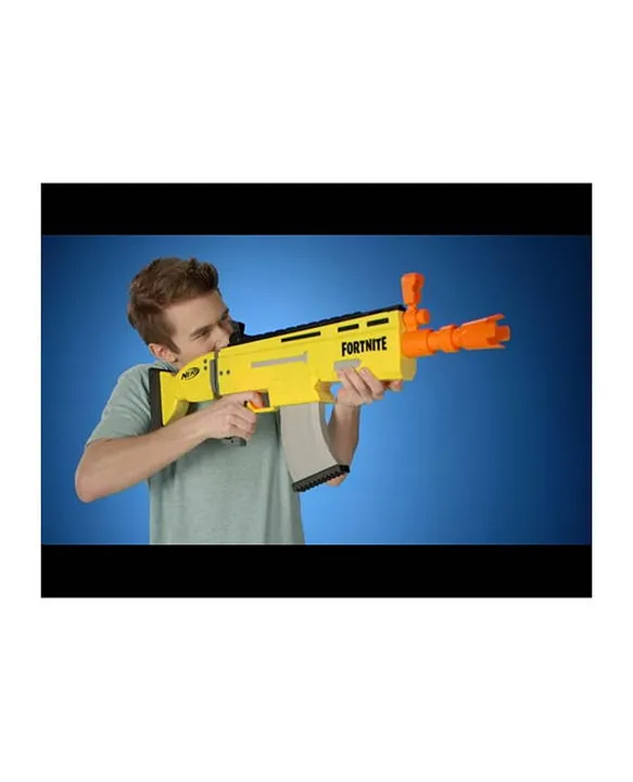  NERF Fortnite AR-L Elite Dart Blaster - Motorized Toy Blaster,  20 Official Fortnite Elite Darts, Flip Up Sights - for Youth, Teens, Adults  : Toys & Games