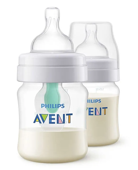 Catastrofaal De Alpen Susteen Philips Avent AntiColic Bottle With Airfree Vent Set of 2 125 ml Online in  KSA, Buy at Best Price from FirstCry.sa - f1f16ae6eec23