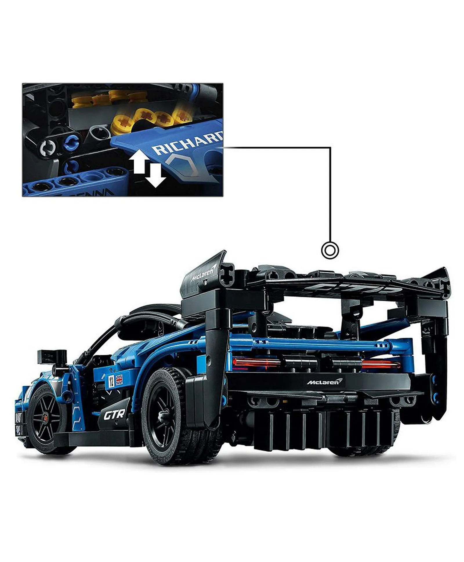 LEGO Technic McLaren Senna GTR Model Building Kit 42123 - 830 Pieces ...