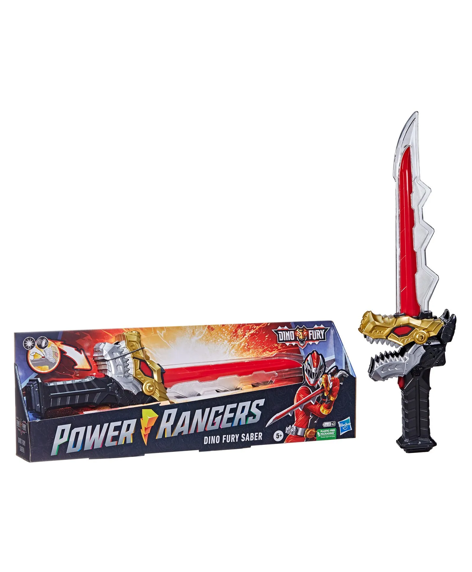 Power Rangers Dino Fury Saber Electronic Toy with Lights and Sounds ...