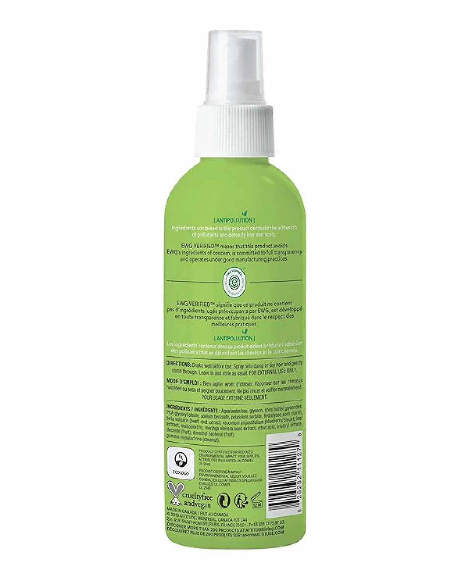 ATTITUDE Little Leaves Science Hair Detangler Spray (240 ml ...