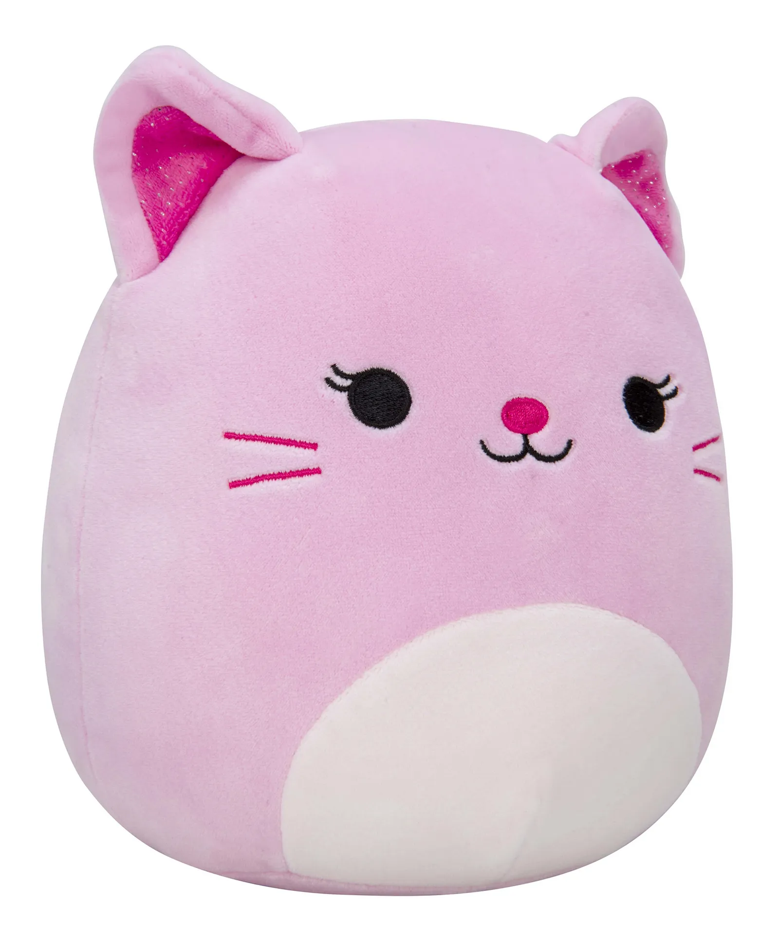 Squishmallows Celenia the Pink Cat with Sparkle Ears and Light Pink ...