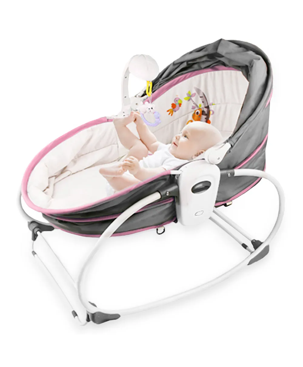 Teknum 5 in 1 Cozy Rocker Bassinet with Awning and Mosquito net Pink Online in KSA Buy at Best Price from FirstCry.sa ff5d6ae568dc2